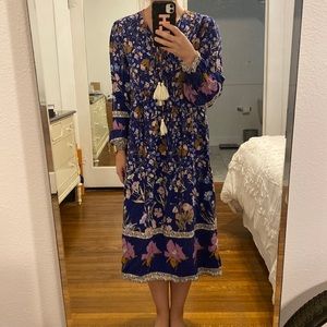 R. Vivimos dress - purple/blue/pink combo